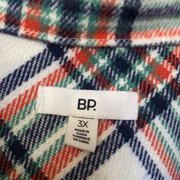 New BP plaid shirt jacket shacket 3x - Picture 3 of 8